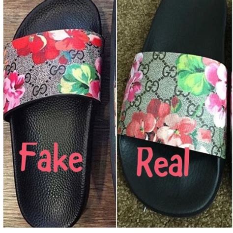 fake womens gucci slides|Gucci slides are they real.